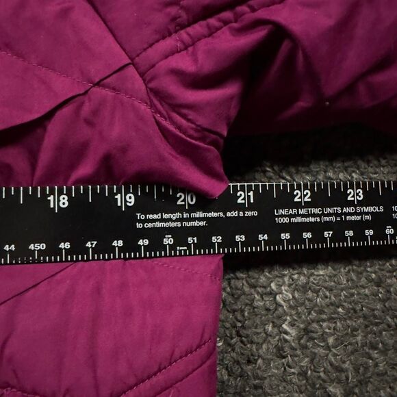 Columbia Sportswear Women’s Jacket L Purple Faux Fur Lined Omni-Heat Coat - Picture 5 of 6